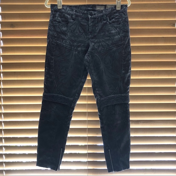 All Saints Brodie Printed Skinny Cropped Jean - Picture 2 of 8